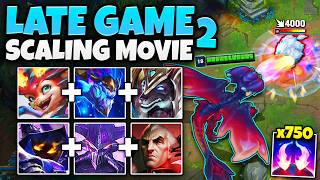 League of Legends but I play the BEST late game champions SCALING MOVIE 2 [upl. by Htyderem]