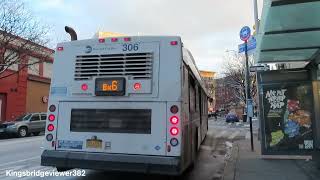 MTA New York City Bus 2011 New Flyer C40LF CNG 306 on the Bx6 Local Bus [upl. by Maiga254]