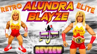 Alundra Blayze WWE Retro and Elite Figure review Womens Wrestling Figure Review [upl. by Aikyt]