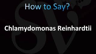 How to Pronounce Chlamydomonas Reinhardtii CORRECTLY [upl. by Konyn137]