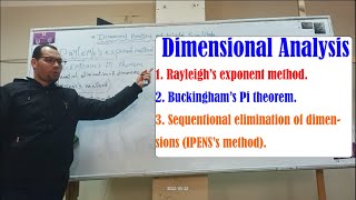 Fluid Mechanics 2  Lecture 5  Dimensional Analysis [upl. by Eeslek]