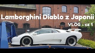 Bracia Goźlińscy  BRP odbiera Lamborghini Diablo kupione na aukcji w Japonii [upl. by Aynwat268]