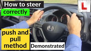 How to turn the steering wheel correctly for beginners learning to drive [upl. by Eppillihp485]