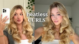 Overnight Blowout the BEST heatless curls [upl. by Atokad918]