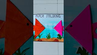 Paper folding  fish song art artist artandcraft drawing [upl. by Netsrak]