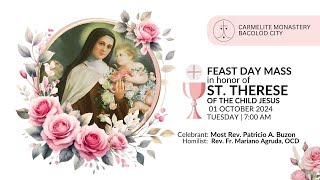 Solemn Concelebrated Mass in Honor of Saint Therese of the Child Jesus  October 1 2024  700 AM [upl. by Lindblad86]