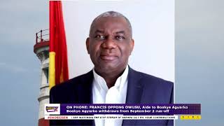 BOAKYE AGYARKO WITHDRAWS FROM NPP RUNOFF ELECTION CITES UNFAIR TREATMENT AND LEGAL BREACHES [upl. by Sidhu]