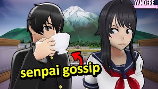 CAN SENPAI GOSSIP ABOUT YOU  Yandere Simulator Myths [upl. by Nimajeb]