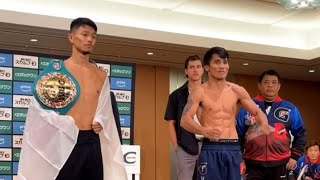 Vincent Astrolabio and Junto Nakatani makes weight  Final Face off at weighin [upl. by Ierdna]