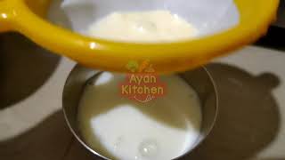 How to make skimmed milk at home  Homemade skimmed milk in tamil  0 fat milk  ayan kitchen [upl. by Nabla]