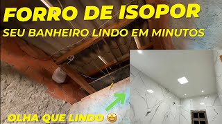 Economia e Conforto Forro de Isopor para Banheiros Residenciais [upl. by Anaiviv251]