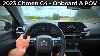 2023 Citroen C4 15 BlueHDi 130 HP  ONBOARD and POV Test Drive [upl. by Wolgast946]