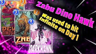 This List Was Used To Hit Infinite In One Day  Zabu Dino Marvel Snap [upl. by Anelet]