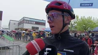 Thibau Nys  Interview at the start  Stage 5  Tour de Romandie 2024 [upl. by Lehar]