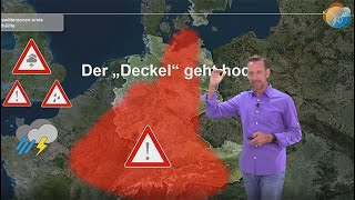 Aktuelle Details zum Kaltfront und Gewitterwochenende und zum Starkregen am Montag Unwettergefahr [upl. by Kcirdorb]