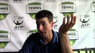 Newport 2013 Exactly How Tall Are You John Isner [upl. by Moran]