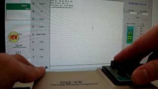 ADP030 FWHLPC BIOS PLCC32 adapter on GQ4X Programmer SST 49LF002A [upl. by Aiepoissac]