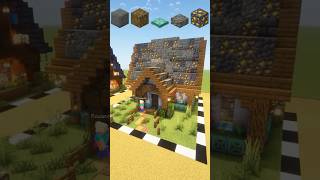 Minecraft  Random Blocks House Building Challenge minecraft minecraftbuilding minecraftshorts [upl. by Beatrix]