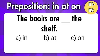 Prepositions of Place AT IN ON  Can you score 3030 [upl. by Arekat]