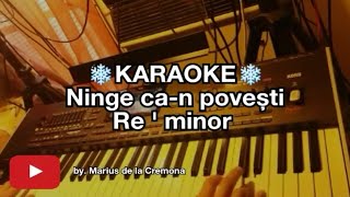 ❄️Ninge can povești❄️ Re min  KARAOKE cover [upl. by Elocaj]