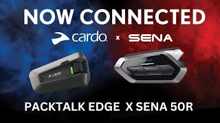 Cardo PackTalk Edge amp Sena 50R Connectivity [upl. by Celio]