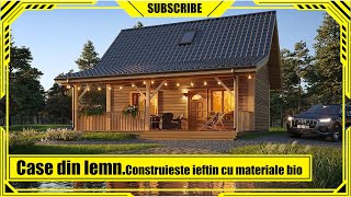 🏡10 Modele superbe de case din lemn❌Elegante si ieftin de construit [upl. by Ennahteb]