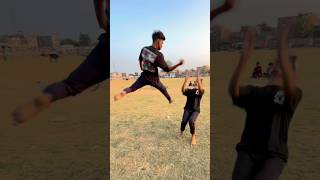 Hava me ud ke mar diya 👍👀stuntvideo trending vairalyoutubeshorts fighting flipping [upl. by Nam]