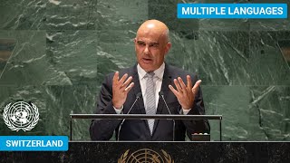 🇨🇭 Switzerland  President Addresses United Nations General Debate 78th Session  UNGA [upl. by Randy501]