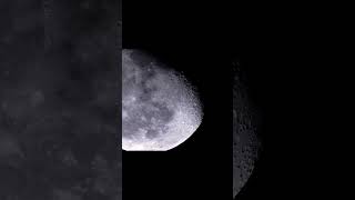 Clear moon footage captured with an action camera and shorts telescope space [upl. by Adi]