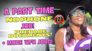 🙌🏾 A PART TIME NO PHONE JOB TRAINING PROVIDED PREPARE DOCUMENTS  MORE WORK FROM HOME JOBS 2024 [upl. by Edelsten]