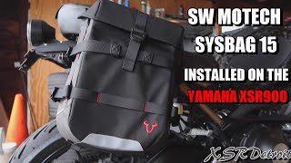 SW MOTECH SYSBAG15 SADDLEBAG SYSTEM INSTALLED ON THE YAMAHA XSR900 20162021 [upl. by Ardrey]