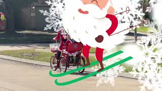 Santa Claus on tricycle Christmas 2023 [upl. by Deni230]