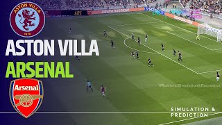 Aston Villa vs Arsenal  English Premier League 202425  eFootball simulation [upl. by Riti]