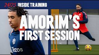 Inside Ruben Amorims First Training Session 🤩 [upl. by Lustick]