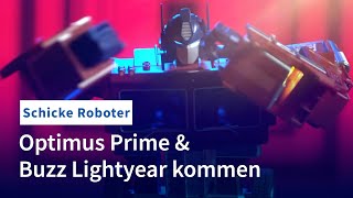 Schicke Roboter Optimus Prime amp Buzz Lightyear kommen nach Deutschland [upl. by Kenlee]