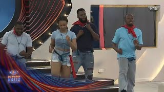 Round 3 Team Red brings the fire – BBNaija  S9  Africa Magic [upl. by Ahsiekar]