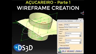 AÇUCAREIRO  PARTE 1 Wireframe Creation catiav5 [upl. by Marra914]