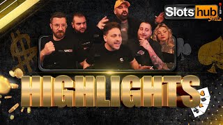 Slotshub Skillz Big Wins amp funny moments  Mήδε The Max win King amp Κοντόπας γιαγουρουνάκια [upl. by Stockton587]