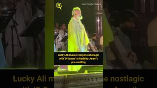 Lucky Ali Makes Everyone Nostalgic With O Sanam At RadhikaAnants PreWedding  Quint Neon [upl. by Kensell110]