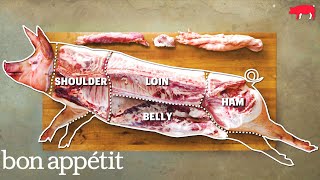 How to Butcher an Entire Pig Every Cut of Pork Explained  Handcrafted  Bon Appetit [upl. by Cherian]