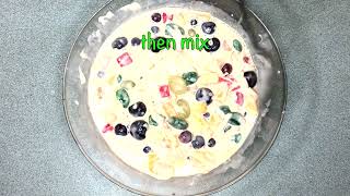 MY OWN VERSION HOW TO MAKE BUKO FRUIT SALAD DESSERT FILIPINO RECIPE  Fili Fusions Kitchen [upl. by Zendah]