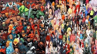 Anime vs Marvel Power levels Birthday special🎂 [upl. by Aihselat]