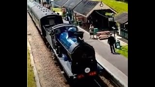 Spar Valley railway steam ride from Eridge to Tunbridge wells west and Engine shed [upl. by Nojram]