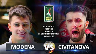 Modena vs Civitanova  Italian Volleyball SuperLega 20232024 [upl. by Millda]