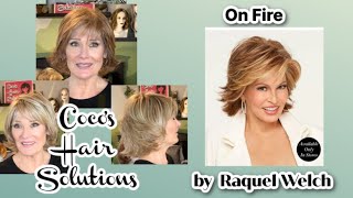 ON FIRE by RAQUEL WELCH in the color 2 COLORS RUSTY AUBURN RL3027 AND SHADED WHEAT RL1422SS [upl. by Enohs]