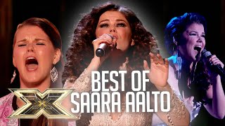 The best of SAARA AALTO  The X Factor UK [upl. by Ahsiekrats]