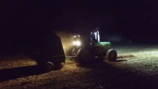 Baling Corn Stalks at Night [upl. by Leandro]