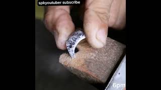 How to make a plating ring silver with gold spkyoutuber customjewelry jewelrymaker [upl. by Attenhoj]