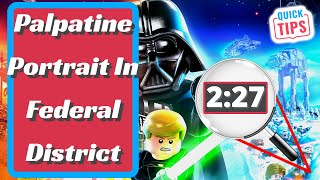 Palpatine Portrait In Federal District  LEGO Star Wars The Skywalker Saga [upl. by Enitsenre]