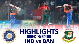 IND vs BAN 2nd T20I Highlights DELHI T20I India vs Bangladesh  RINKUNitish  Match Highlights [upl. by Witte644]